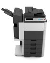 Office multifunction printer on white Royalty Free Stock Photo