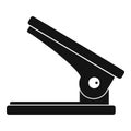 Office paper hole puncher icon, simple style Royalty Free Stock Photo