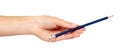 Office pencil with eraser on the end. Tool for writing and drawing