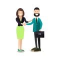 Office people concept vector illustration in flat style Royalty Free Stock Photo