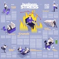 Office People Stress Infographics