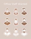 Office Personnel Icons