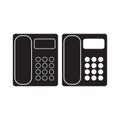 Office Phone icon Vector Illustration. Telephone Flat Sign. isolated on White Background Royalty Free Stock Photo