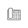 Office phone outline icon