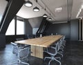 Office Photorealistic Render. 3D illustration. Meeting room.