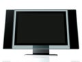 OFFICE PLASMA TV MONITOR Royalty Free Stock Photo