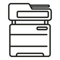 Office printer icon outline vector. Digital print Royalty Free Stock Photo