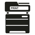 Office printer icon simple vector. Digital print Royalty Free Stock Photo