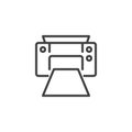 Office printer line icon Royalty Free Stock Photo