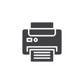 Office printer vector icon Royalty Free Stock Photo