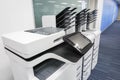 Office printers set up ready for printing business documents Royalty Free Stock Photo