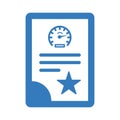 Office project file icon / blue color