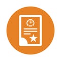 Office project file icon / orange color