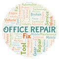 Office Repair word cloud Royalty Free Stock Photo