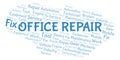 Office Repair word cloud Royalty Free Stock Photo