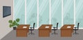 Office room for business trainings and seminars. Conference hall Royalty Free Stock Photo