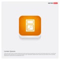 Office Safe Icon Orange Abstract Web Button Royalty Free Stock Photo