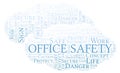 Office Safety word cloud.