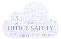 Office Safety word cloud.