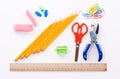 Office and School Supplies Royalty Free Stock Photo