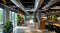 An office space that emphasizes wellness and well-being