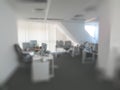 Empty Office space interior, gray colors environment. empty useless covid -19 quarantine