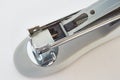 Office stapler closeup realistic photo