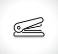 Office stapler thin line icon