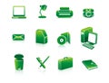 Office stationery icons Royalty Free Stock Photo