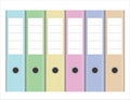 Office Stationery Lever Arch Ringbinder Folders in Spring Colors