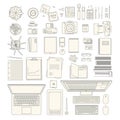 Office stuff collection Royalty Free Stock Photo