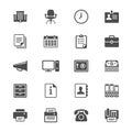 Office supplies flat icons