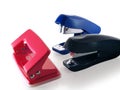 With office supplies, staplers and hole punch. Royalty Free Stock Photo