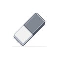 Office Supply Eraser with Two Tones for Deleting or Removing Pencil Marks or Drawing Corrections Royalty Free Stock Photo
