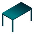 Office table icon, isometric style Royalty Free Stock Photo