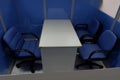 Office tables and chairs. Royalty Free Stock Photo