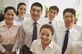 Office team smiling Royalty Free Stock Photo