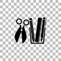 Office tools icon flat Royalty Free Stock Photo