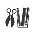 Office tools icon flat Royalty Free Stock Photo