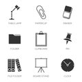 Office tools icons Royalty Free Stock Photo