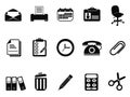 Office tools icons set