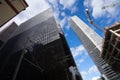 Office tower under construction in downtown