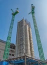 New Office tower construction in London City Finance District Royalty Free Stock Photo