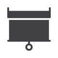 Office window blind icon vector