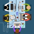 Office workers business management meeting Royalty Free Stock Photo