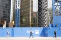 Office workers walking in london city