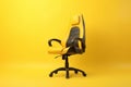 Office yellow gaming chair. Generate Ai