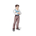 Office young businessman character