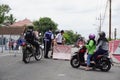 The officer of Department of Transportation regulate road traffic