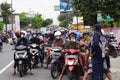 The officer of Department of Transportation regulate road traffic